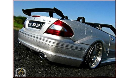 Mercedes Classe CL AMG DTM cabriolet 1/18 Kyosho K gris jantes alu alpina 20 pouces coche miniatura