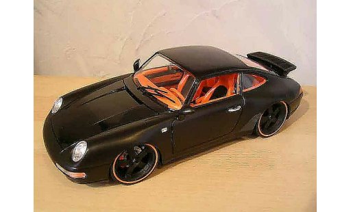 Porsche 911 Carrera 1/18 Burago 4 coupe noir coche miniatura