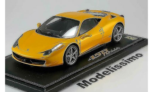 Ferrari 458 Italia 1/18 BBR Models 2009 amarillo metallis coche miniatura