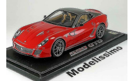 Ferrari 599 GTO 1/18 BBR Models 2008 rojo anthracite coche miniatura