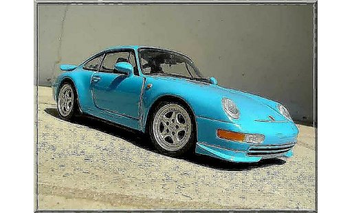 Porsche 911 RS 1/18 Ut Models Carrera azul coche miniatura