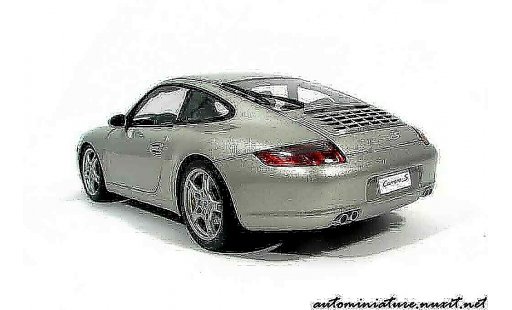 Porsche 911 S 1/18 Autoart Carrera gris polaire coche miniatura