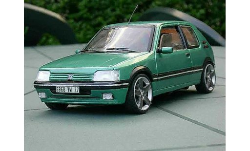 Peugeot 205 GTI 1/18 Solido Griffe 1.9 jantes negros coche miniatura