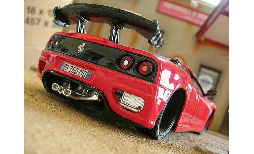Ferrari 360 Modena 1/18 Burago coupe rojo coche miniatura