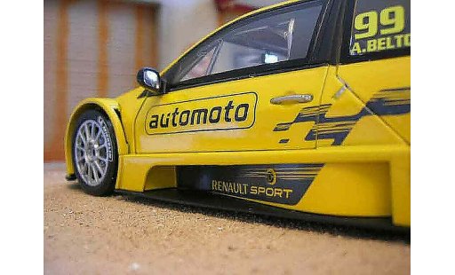 Renault Megane Trophy 1/18 Solido 2006 Beltoise #99 amarillo coche miniatura