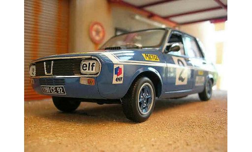Renault 12 Gordini 1/18 Solido rallye #2 azul coche miniatura