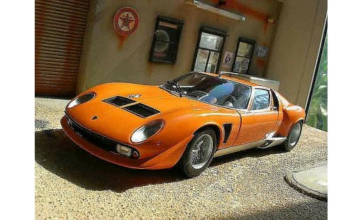 Lamborghini Miura Jota 1/18 Kyosho svr naranja coche miniatura
