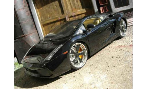 Lamborghini Gallardo SE 1/18 Playerz tuning negro coche miniatura
