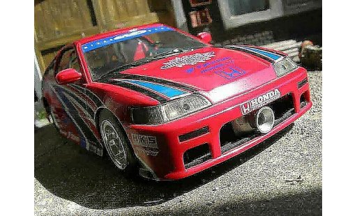 Honda CRX Base 1/18 Hot Wheels drag race rojo coche miniatura