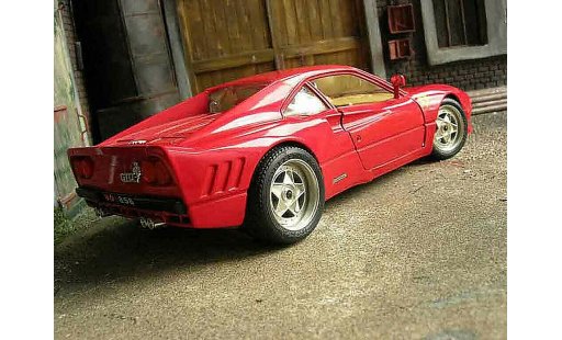 Ferrari 288 GTO 1/18 Burago rojo jantes f40 coche miniatura