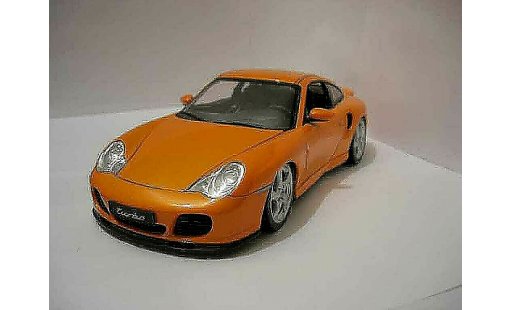 Porsche 911 Turbo 1/18 Hotworks naranja coche miniatura