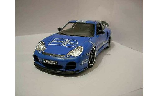 Porsche 911 Turbo 1/18 Hotworks techart azul coche miniatura