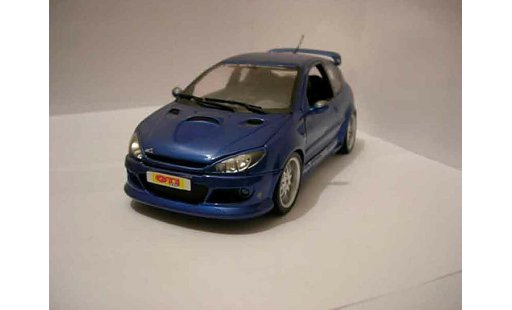 Peugeot 206 RC 1/18 Norev Esquiss Auto azul coche miniatura
