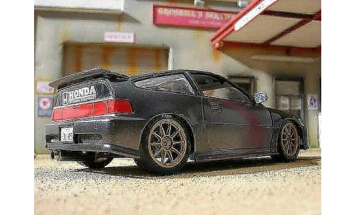 Honda CRX Base 1/18 Hot Wheels jdm gris coche miniatura