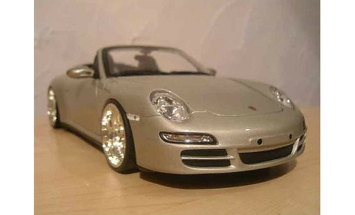 Porsche 911 Cabriolet 1/18 Norev Descapotable S gris jantes bbs coche miniatura