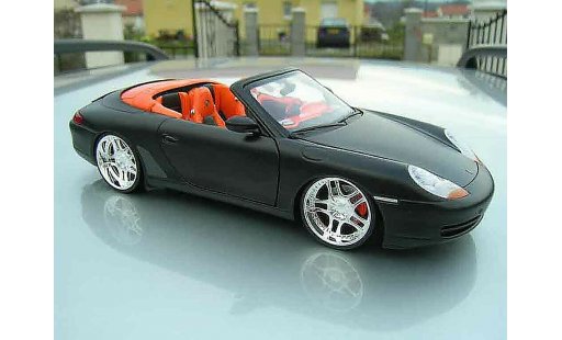 Porsche 911 Cabriolet 1/18 Ut Models Descapotable negro coche miniatura