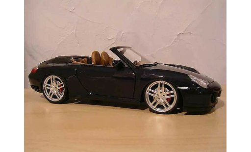 Porsche 911 Cabriolet 1/18 Maisto Descapotable negro jantes f430 coche miniatura