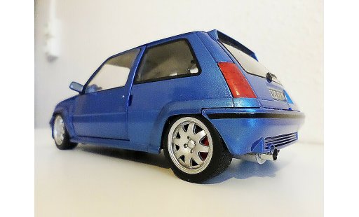 Renault 5 Turbo 1/18 Norev GT jantes speedline 1 pouces azul coche miniatura