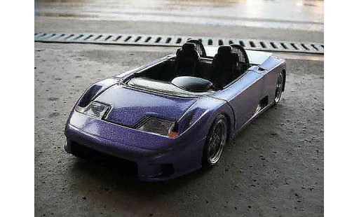Bugatti EB110 barquette 1/18 Burago azul coche miniatura