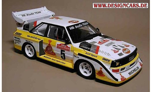 Audi S1 s1 1/18 Autoart san remo 1985 coche miniatura