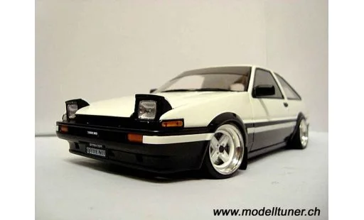 Toyota Trueno Drift 1/18 Autoart preparation coche miniatura