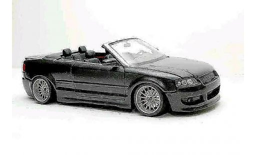Audi A4 cabriolet 1/18 Welly v6 3l german look negro coche miniatura