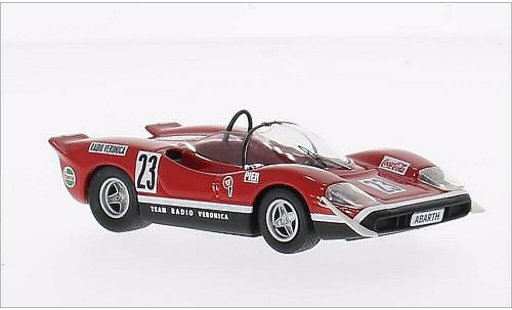 Abarth 2000 S 1/43 Best No.23 Team Radio Verona Silverstone 1969 coche miniatura