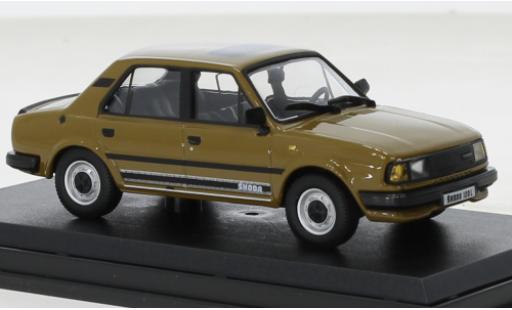 Skoda 120 1/43 Abrex L marron 1984 coche miniatura