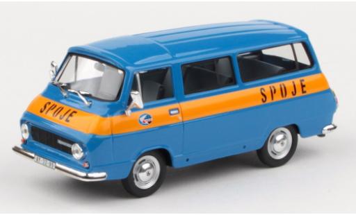 Skoda 1203 1/43 Abrex Mikrobus azul Spoje 1974 coche miniatura
