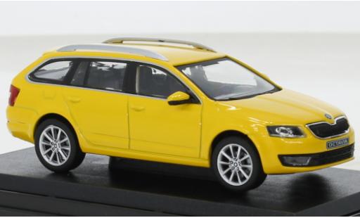 Coche miniatura Skoda Octavia 1/43 Abrex III combi amarillo 2013 Skoda Octavia 1/43 Abrex III combi amarillo 2013 coche miniatura