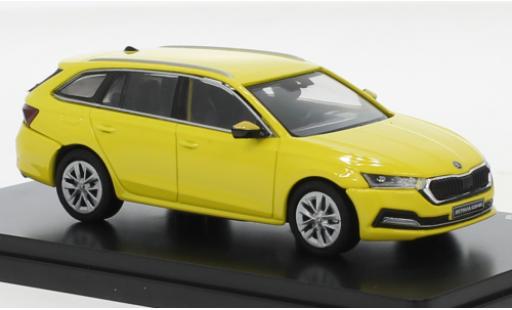 Coche miniatura Skoda Octavia 1/43 Abrex IV combi amarillo 2020 Skoda Octavia 1/43 Abrex IV combi amarillo 2020 coche miniatura
