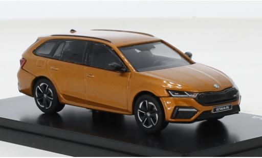 Coche miniatura Skoda Octavia 1/43 Abrex IV Combi RS metallise naranja 2020 Skoda Octavia 1/43 Abrex IV Combi RS metallise naranja 2020 coche miniatura