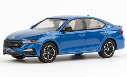 Coche miniatura Skoda Octavia 1/43 Abrex IV RS metallise azul 2020 Skoda Octavia 1/43 Abrex IV RS metallise azul 2020 coche miniatura