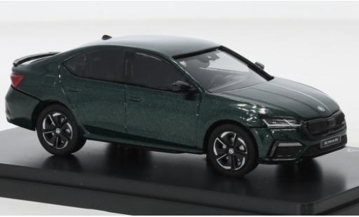 Coche miniatura Skoda Octavia 1/43 Abrex IV RS metallise verde 2020 Skoda Octavia 1/43 Abrex IV RS metallise verde 2020 coche miniatura
