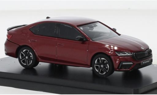 Skoda Octavia 1/43 Abrex IV RS metallise rouge 2020 coche miniatura