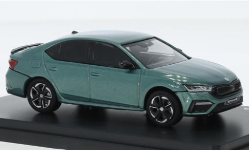 Coche miniatura Skoda Octavia 1/43 Abrex IV RS metallise verde 2020 Skoda Octavia 1/43 Abrex IV RS metallise verde 2020 coche miniatura