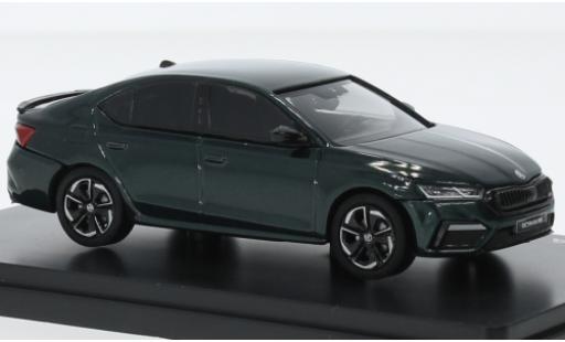 Coche miniatura Skoda Octavia 1/43 Abrex IV RS metallise verde foncé 2020 Skoda Octavia 1/43 Abrex IV RS metallise verde foncé 2020 coche miniatura