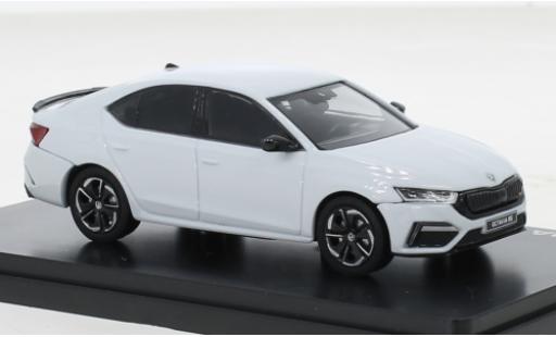 Coche miniatura Skoda Octavia 1/43 Abrex IV RS metallise blanco 2020 Skoda Octavia 1/43 Abrex IV RS metallise blanco 2020 coche miniatura