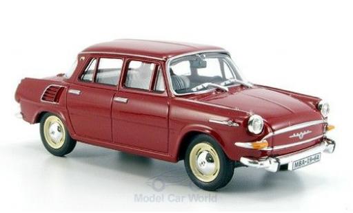 Skoda 1000 1/43 Abrex MB rojo 1964 coche miniatura