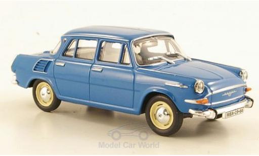 Skoda 1000 1/43 Abrex MB azul 1964 coche miniatura