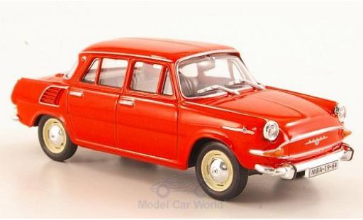 Skoda 1000 1/43 Abrex MB rojo 1964 coche miniatura