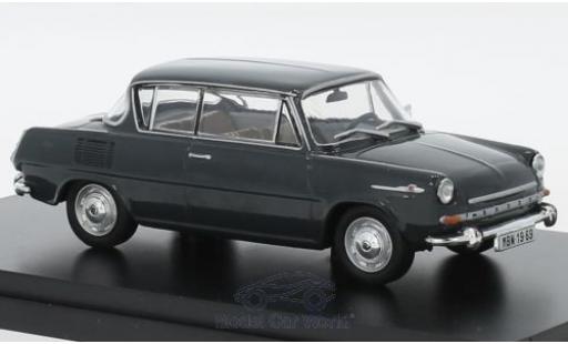 Skoda 110 1/43 Abrex 0MBX gris 1969 coche miniatura