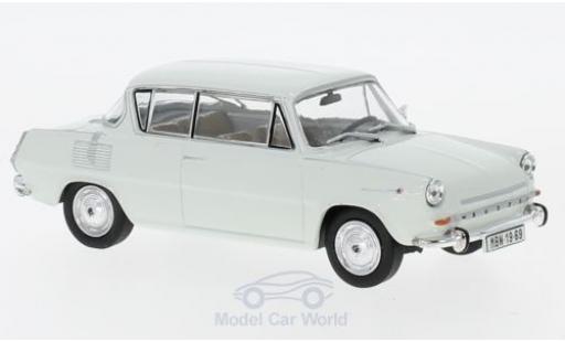 Skoda 110 1/43 Abrex 0MBX gris 1969 coche miniatura