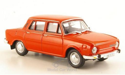 Skoda 110 1/43 Abrex L rojo 1973 coche miniatura