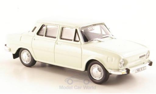 Skoda 110 1/43 Abrex L blanco 1973 coche miniatura