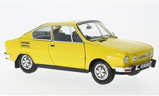 Skoda 110 1/18 Abrex R Coupe amarillo 1980 coche miniatura