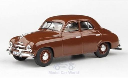 Skoda 120 1/43 Abrex 1 marron 1956 coche miniatura