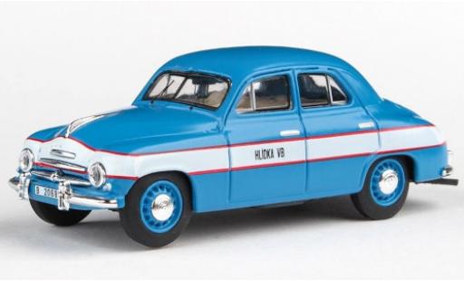 Coche miniatura Skoda 120 1/43 Abrex 1 matt-azul/Dekor Hlidka VB 1956 police Tschechien Skoda 120 1/43 Abrex 1 matt-azul/Dekor Hlidka VB 1956 police Tschechien coche miniatura