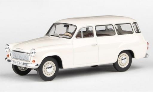 Skoda 120 1/43 Abrex 2 blanco 1964 coche miniatura