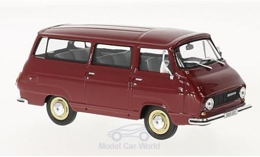 Skoda 1203 1/43 Abrex Mikrobus rojo 1974 coche miniatura